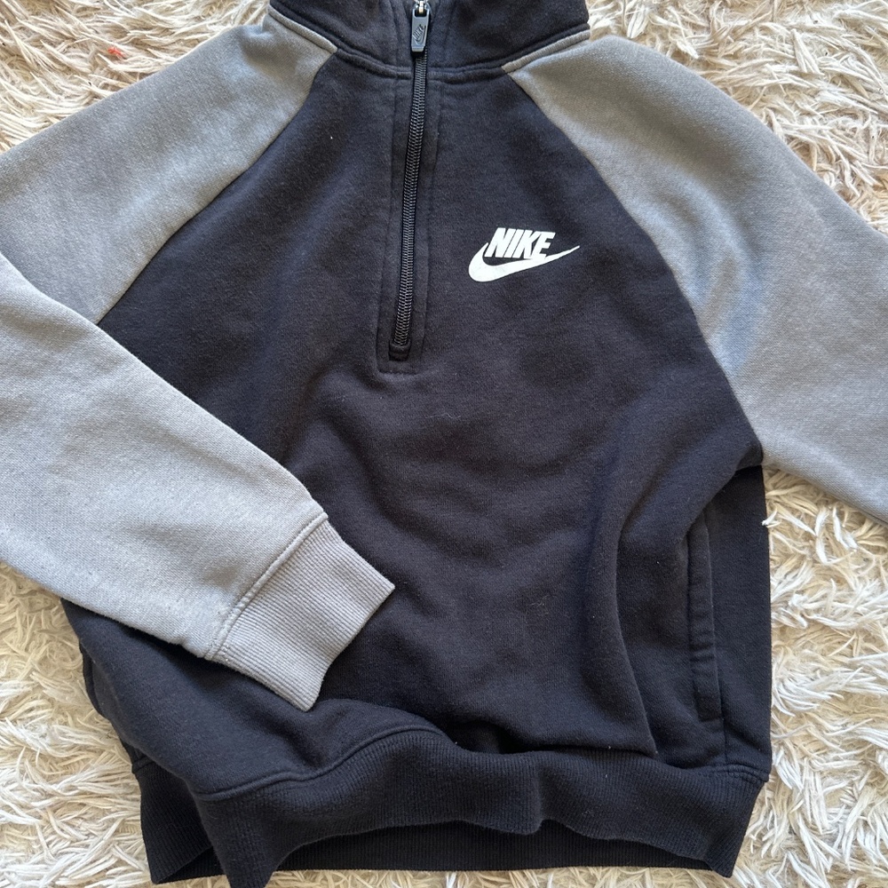 Boys Nike Quarter Zip Sweatsuit Pants Joggers Size 6 - Picture 3 of 4